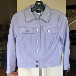 Worth NY Lavender Leather Jacket
